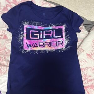 Champion Blue and Pink Graphic Tee